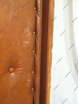 Перетяжка входной деревянной двери новым дермантином. Часть 3